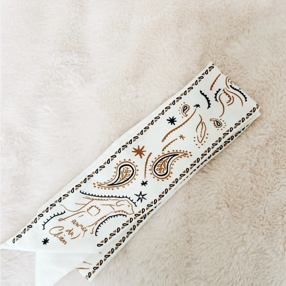 Dior L’anne Du Chien (Year of Dog) Mitzah Scarf *RARE*